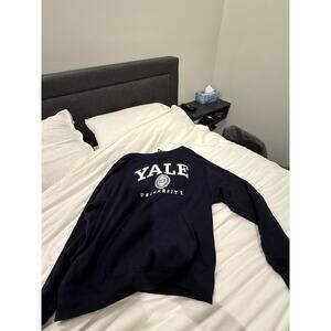 Yale navy blue drawstring sweatshirt
